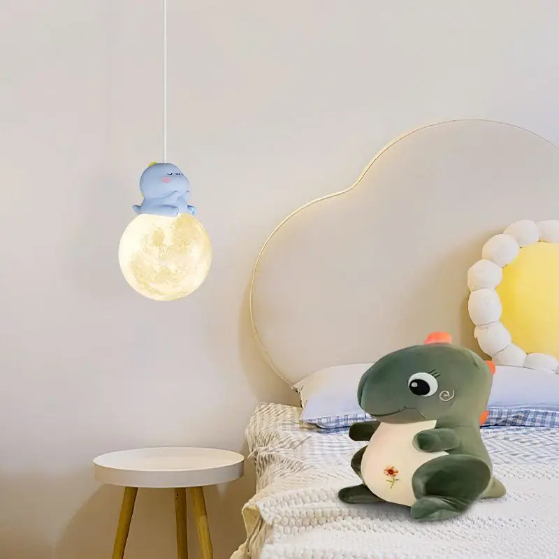 Children's animal resin pendant light