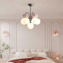 Princess chandelier with heart-shaped bubble for children's room