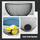 stackable metal fruit basket for storage and serving