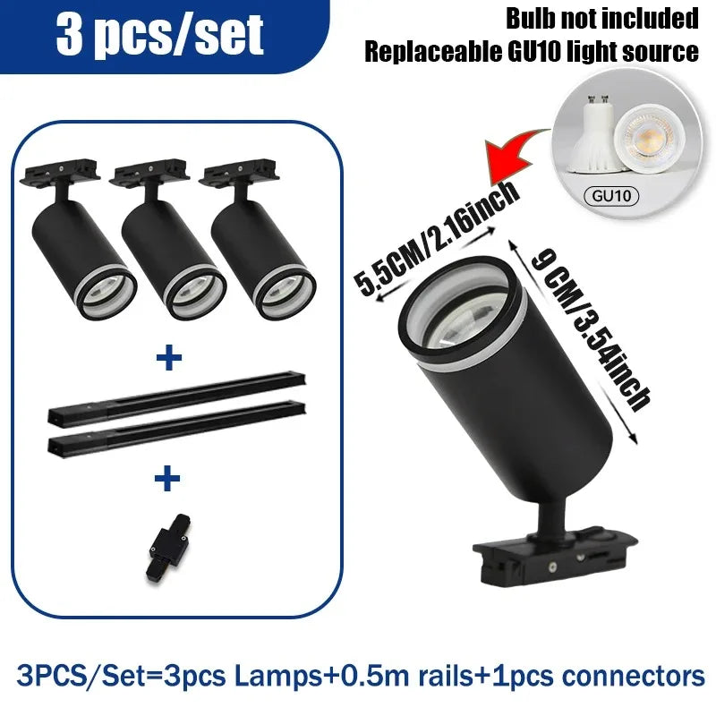 Decorative LED spotlight for indoor shop track lighting - vue 16 sur 19