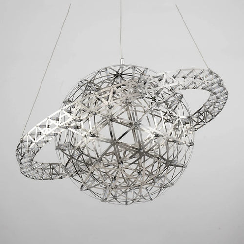 Raimond Satellite spherical stainless steel LED chandelier - vue 6 sur 9