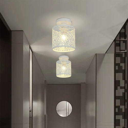 Modern iron pendant light retro style for interior decoration - vue 4 sur 7