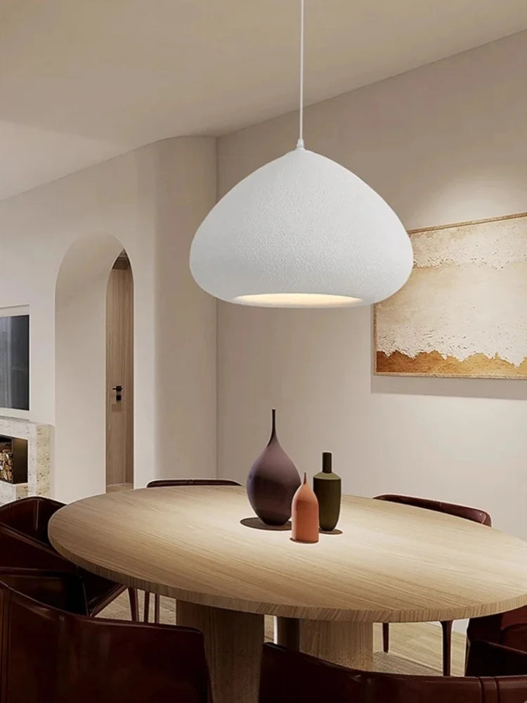 Nordic wabi sabi LED pendant light for bright restaurants