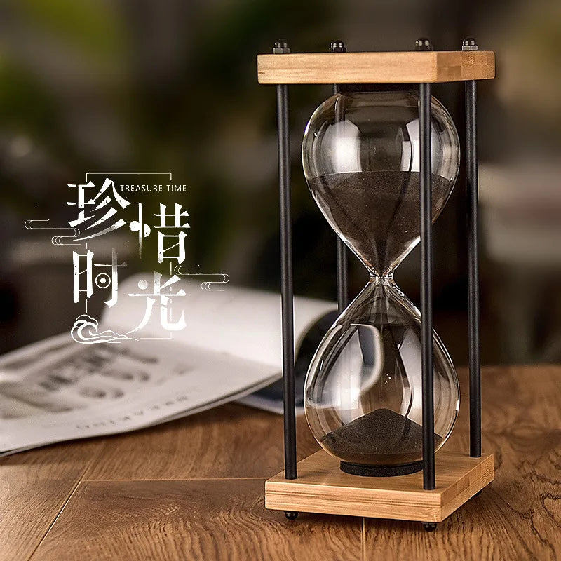 30 minutes retro style anti-fall glass sand timer for children
