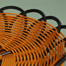 Woven rattan basket for fruits and food at home