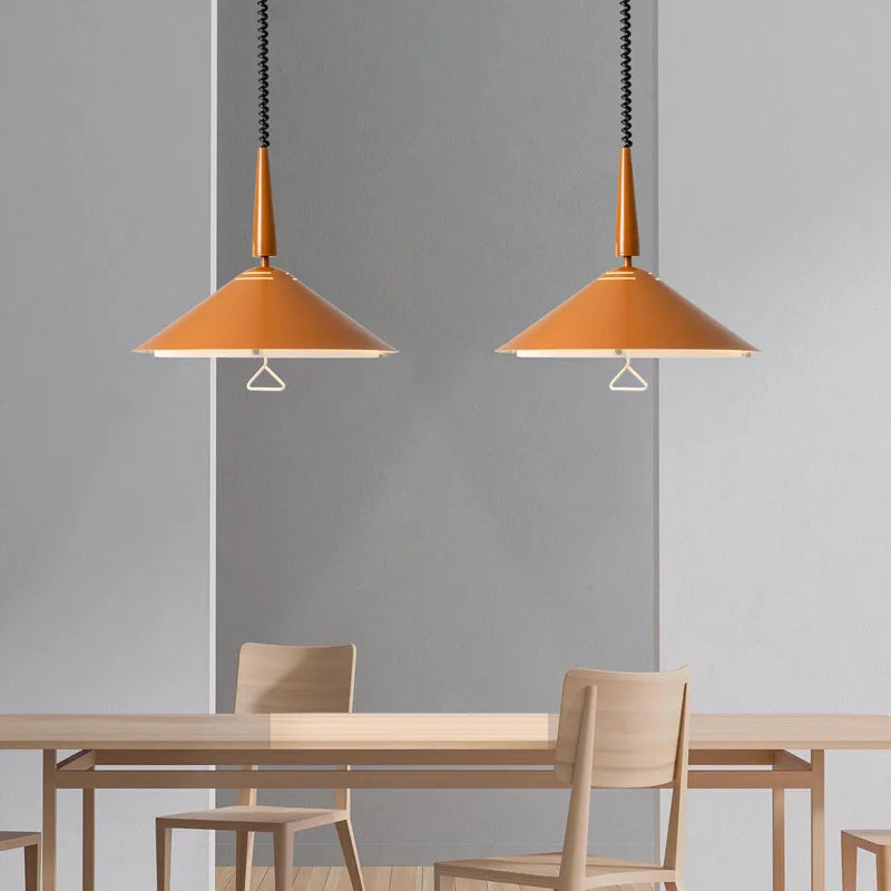 Nordic LED ring pendant light, modern decorative indoor