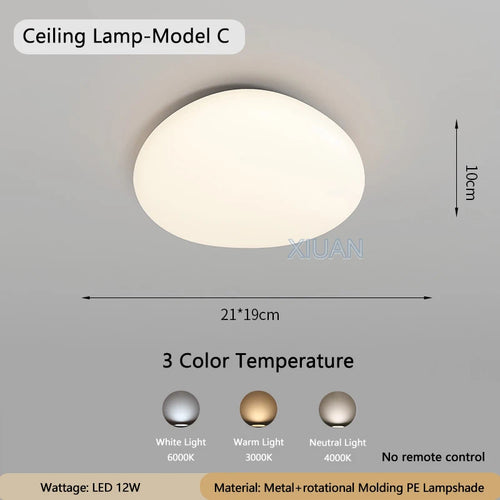 Modern white cloud wall light for interior