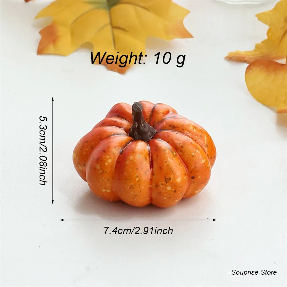citrouilles décoratives en mousse pour décorations dHalloween et automne - vue 11 sur 22