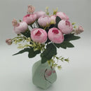 Silk rose bouquet artificial garden decoration flowers