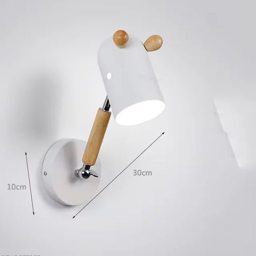 Modern wall light for children's room cartoon style - vue 9 sur 9