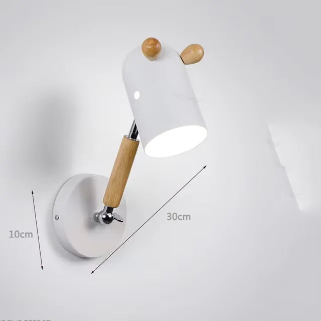 Modern wall light for children's room cartoon style - vue 8 sur 9