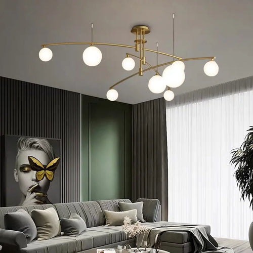 Modern glass chandelier nordic style for interior decor