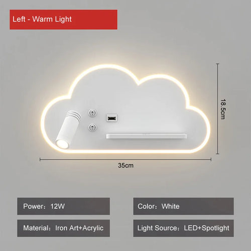 Multifunction LED bed lamp with wireless USB charger