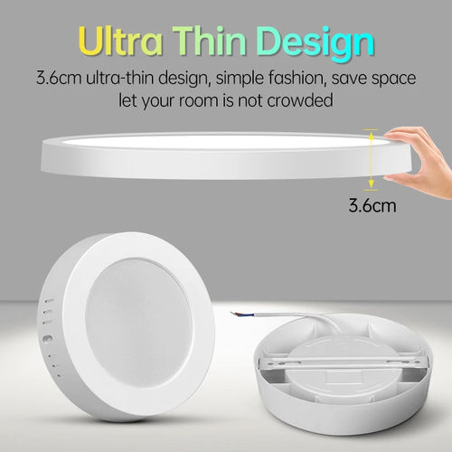 plafonnier led ultra fin panneau lumineux pour intérieur - vue 5 sur 12