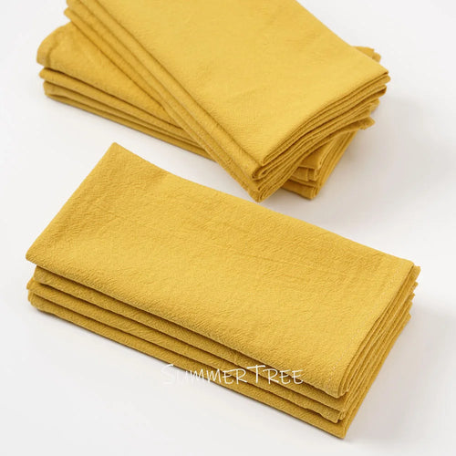 Set of 12 vintage washed cotton napkins