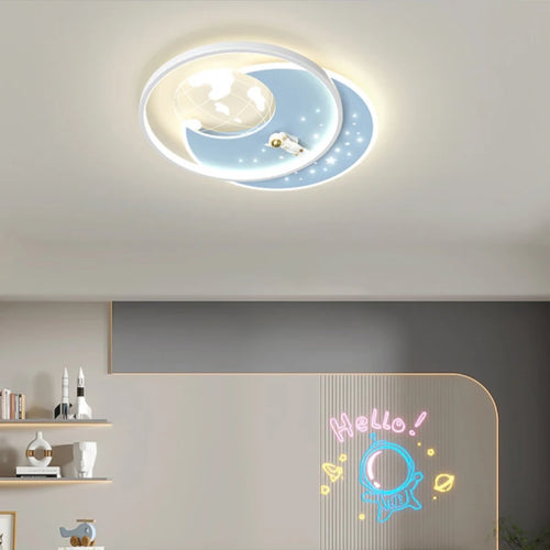 Modern creative LED ceiling light for children's bedroom - vue 5 sur 18