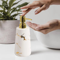 elegant ceramic soap dispenser for home and hotel