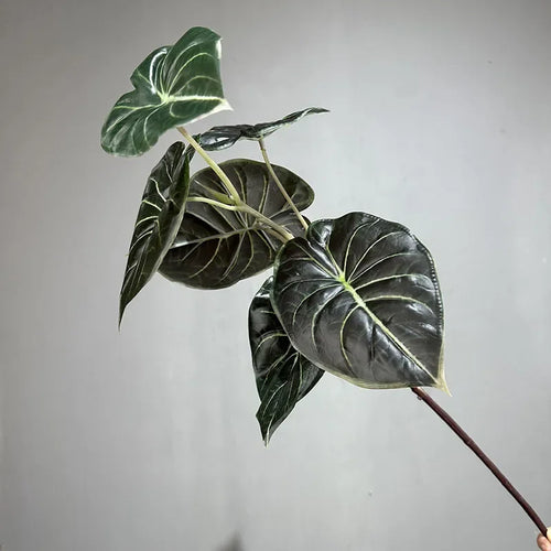 Set of 2 decorative artificial green plants in plastic - vue 9 sur 8
