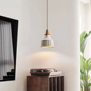 Minimalist concrete pendant light wabi-sabi style for modern interiors