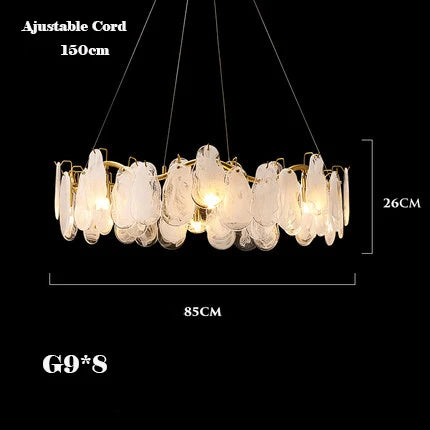 Modern creative cloud design glass pendant chandelier - vue 11 sur 18