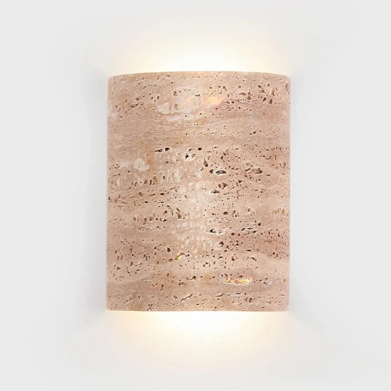 Modern decorative natural stone LED wall light