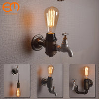 applique murale industrielle vintage en fer pour loft bar restaurant