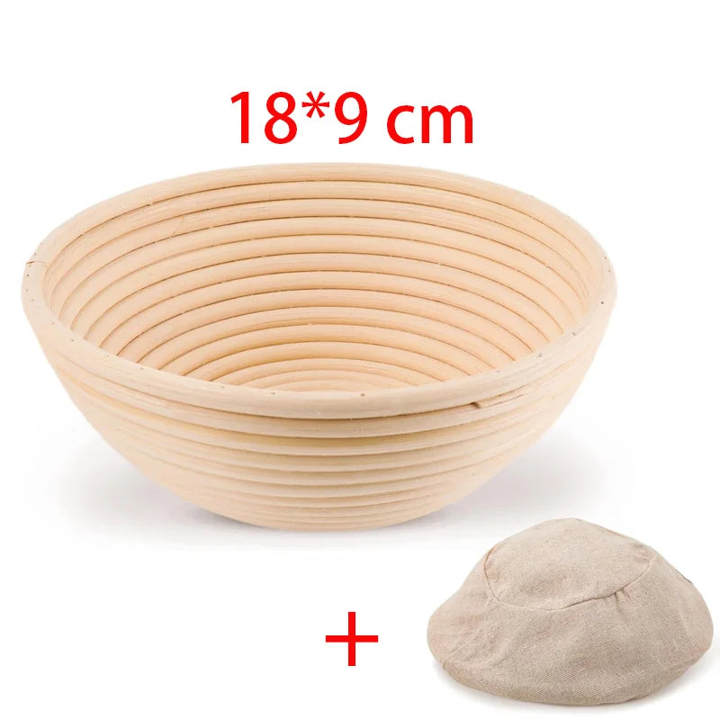 Handmade natural rattan bread proofing basket for sourdough fermentation - vue 20 sur 21