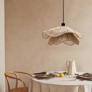 Cotton rope and straw hat nordic vintage pendant light