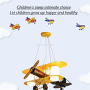 Modern nordic airplane LED pendant light for children