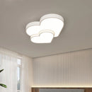 Modern minimalist LED ceiling light with star and heart decor