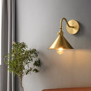Nordic copper wall light with rotating arm
