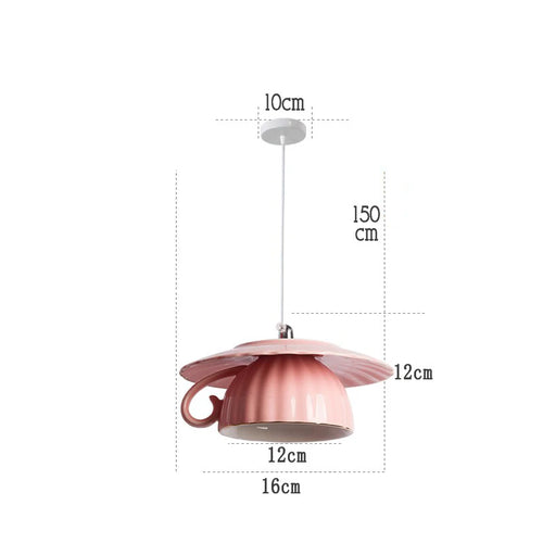modern ceramic pendant lamp led - vue 24 sur 28