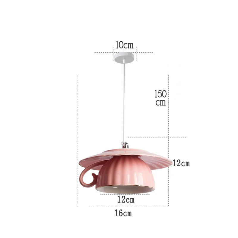 modern ceramic pendant lamp led - vue 24 sur 28