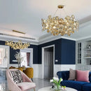 Luxury sunflower glass chandelier creative design for modern spaces