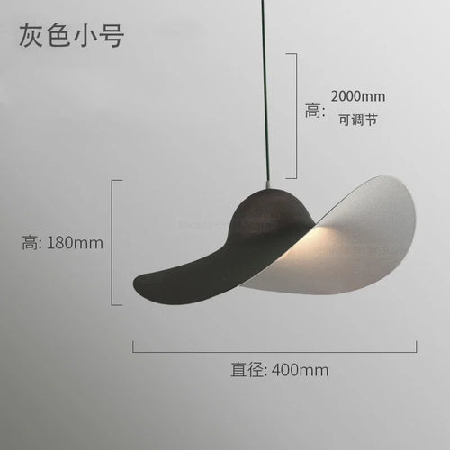 Modern Italian design pendant light with LED lighting for interiors - vue 9 sur 10