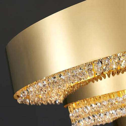 Modern art design gold crystal chandelier for luxurious decor - vue 5 sur 11
