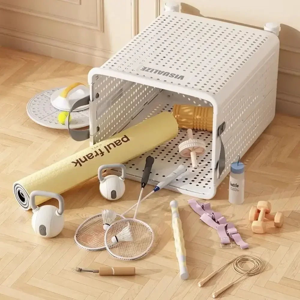 Foldable Laundry Basket, Large Capacity Mobile Laundry Basket,versatile and Durable,bedroom,bathroom,laundry Room, Snack Storage - vue 6 sur 12