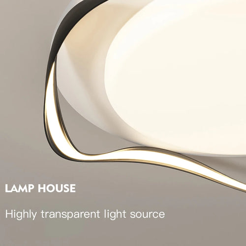 Modern LED ceiling light with remote control - vue 6 sur 14