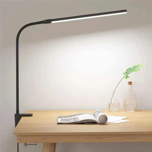 Foldable LED clip desk lamp with eye protection, 3 modes and 10 brightness levels - vue 10 sur 10