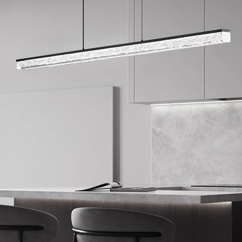 Italian design acrylic chandelier for modern and elegant spaces - vue 3 sur 9