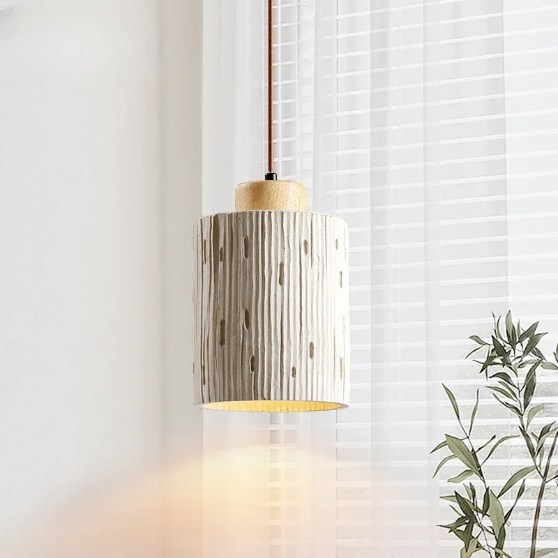 Retro stone pendant chandelier for interior decor
