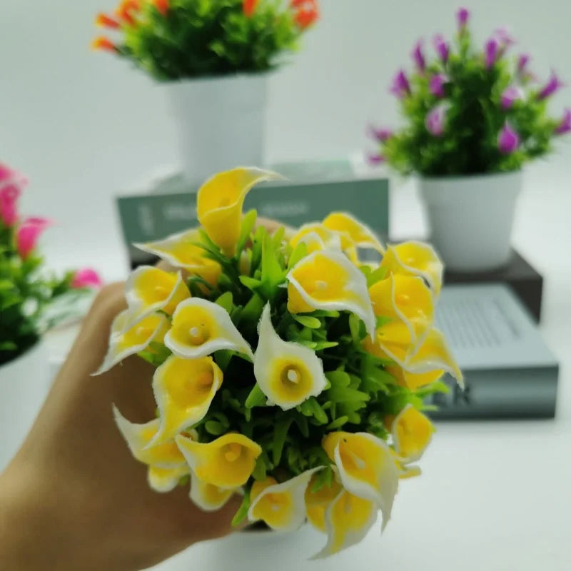 Artificial bonsai flower in pot for indoor and outdoor decoration - vue 3 sur 13
