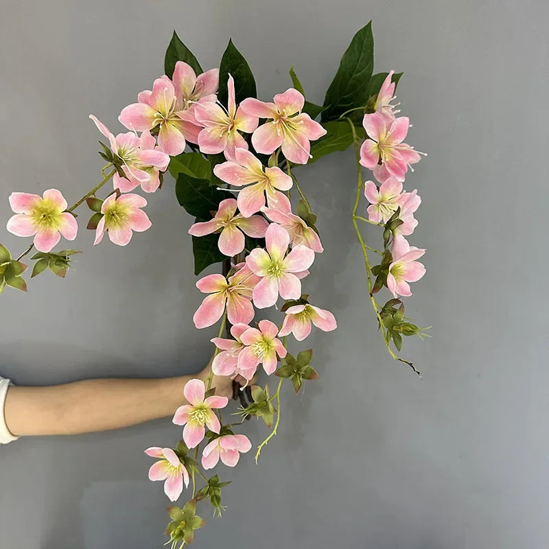 Artificial silk jasmine branch for festive decoration