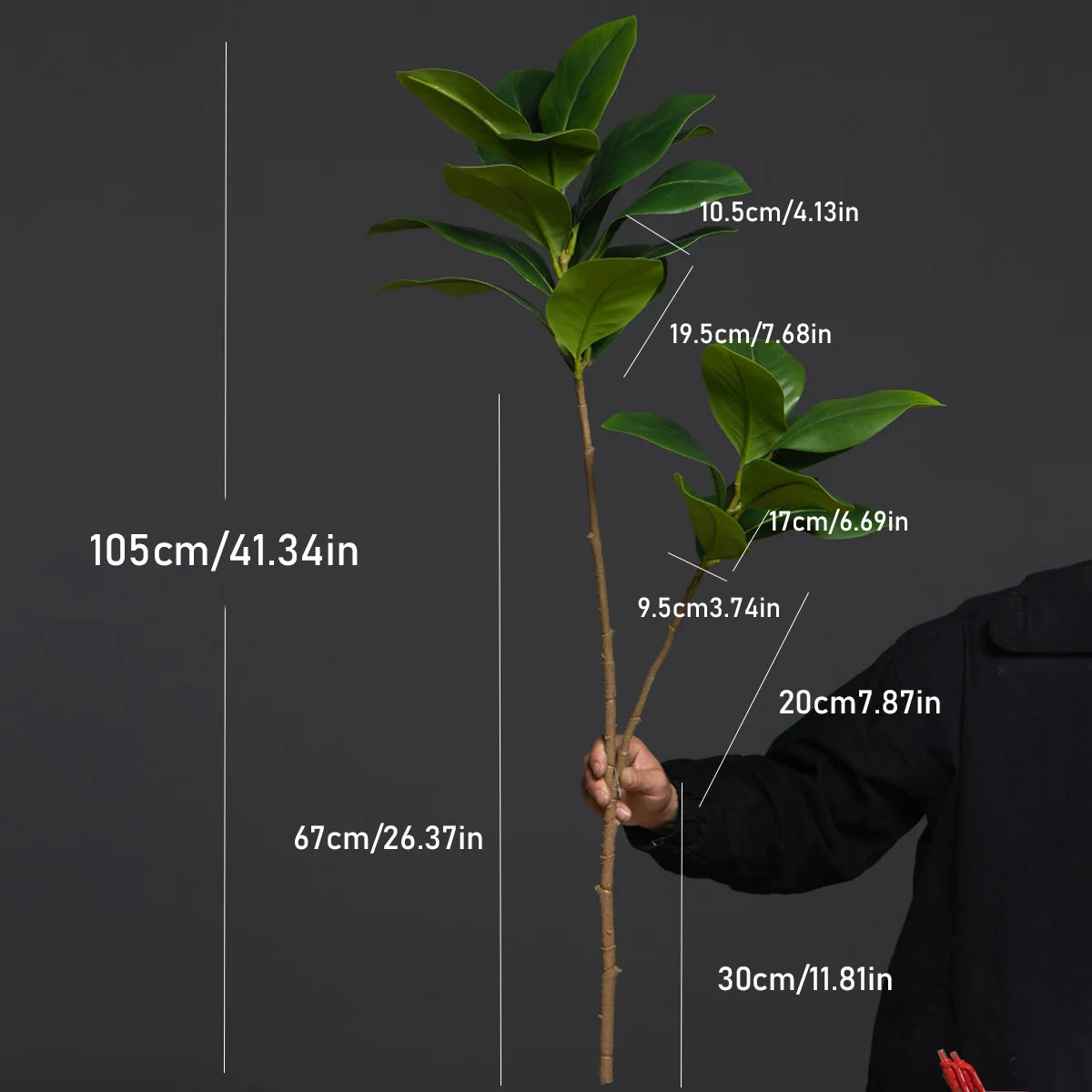 Large artificial magnolia plants for indoor garden decoration - vue 6 sur 7