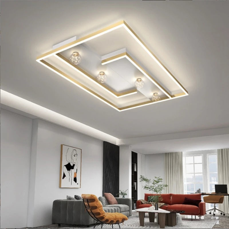 Creative European style LED ceiling light with Alexa for interior decor - vue 5 sur 9