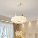 Modern crown-shaped ceiling light with remote control
