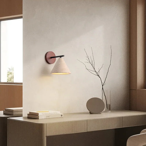 Classic natural stone wall light for interior decoration - vue 5 sur 7