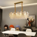 Modern clear glass chandelier for an elegant interior