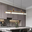 Vintage LED chandelier long lamp for dining room, office or kitchen island