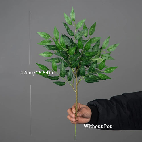Artificial eucalyptus and willow plant for indoor and outdoor decoration - vue 10 sur 9